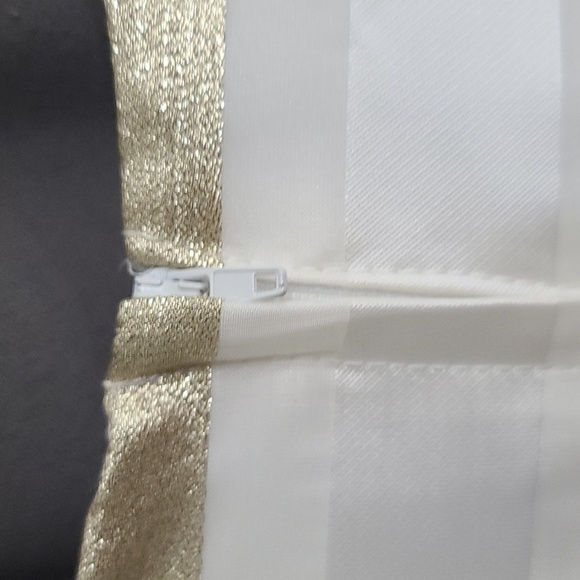 Rare Editions Girls Dress Red Shimmery Gold White Jeweled Zip Christmas 12 EUC - Picture 7 of 10